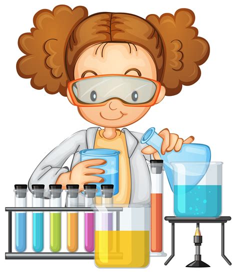 A Student in Science Lab Class 431697 Vector Art at Vecteezy