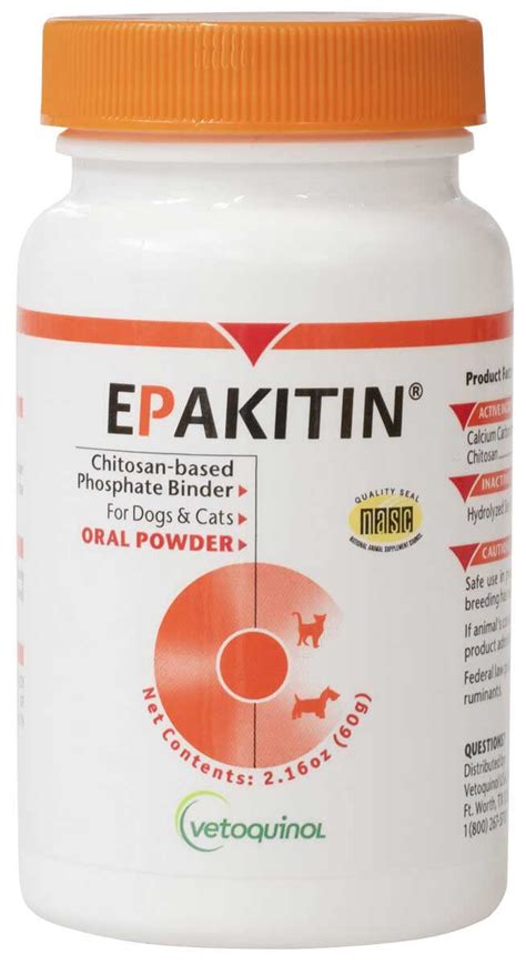 Certain vitamins and supplements may be recommended based on your dog's needs. Epakitin for Dogs and Cats Vetoquinol - Renal Function ...