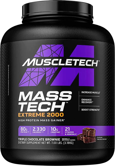 Muscletech Mass Tech Extreme Triple Chocolate Brownie Weight Gainer 7