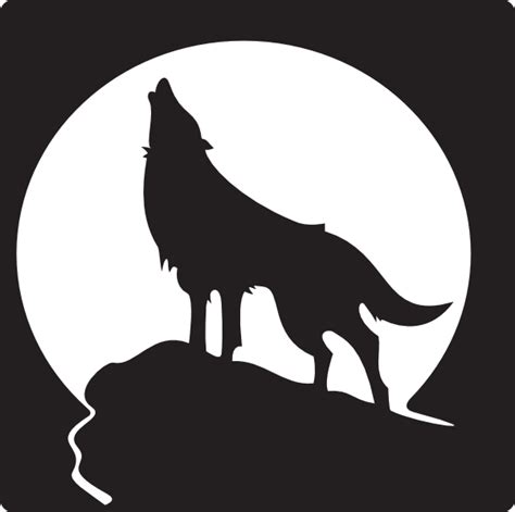 Gallery For Wolf Silhouette Howling At Moon Clipart Best Clipart Best