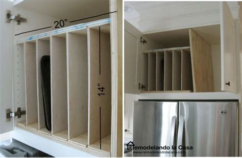 I have wanted to make one of these for soooo long ever since i saw my friends above the fridge tray divider, and i am happy to finally have it checked off my to do list! DIY - Above Fridge Tray Divider | Beach house kitchens ...