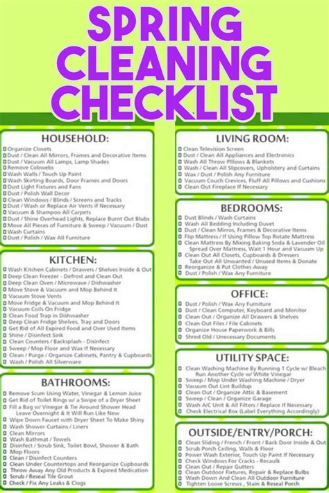 How To Clean Your House Top To Bottom For A Total Clean This Deep Cleaning Checklist Is