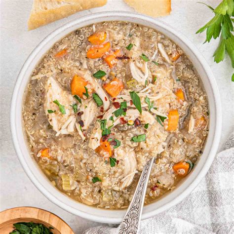 Crock Pot Chicken Quinoa Soup Recipe Easy Chicken Quinoa Stew