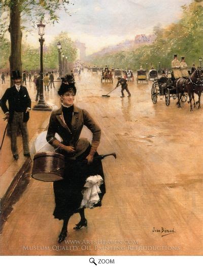 Jean Beraud The Milliner On The Champs Elysees La Modiste Sur Les