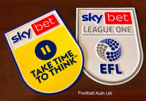 2022 23 sky bet efl league one official player issue size football soccer badge patch set