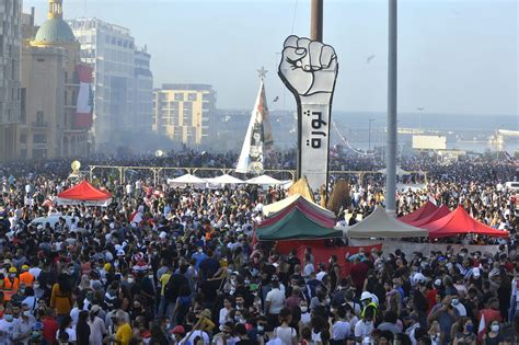 Lebanese Call For An Uprising After Protests Rocked Beirut Middle