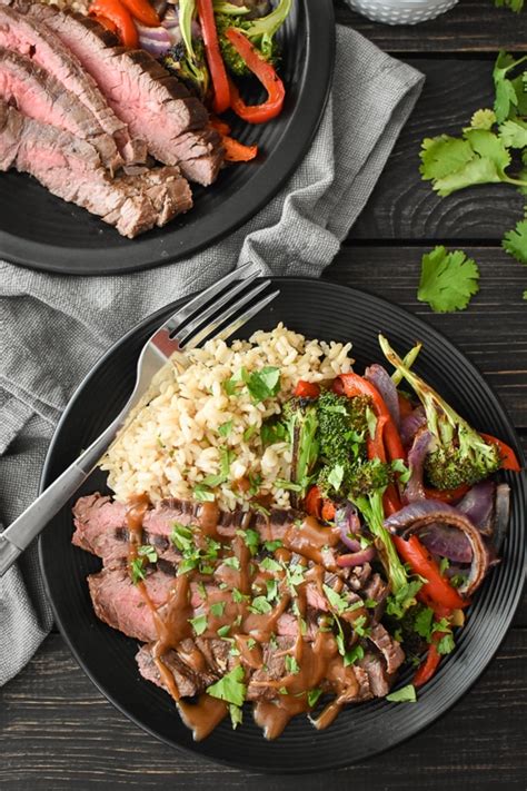 Place in the oven and roast for 20 minutes. Cilantro-Lime Flank Steak Sheet Pan Dinner with Spicy ...
