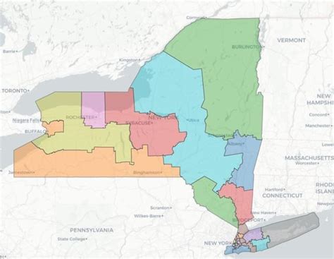 Commission Releases Draft Maps Of Proposed Ny Congressional Districts
