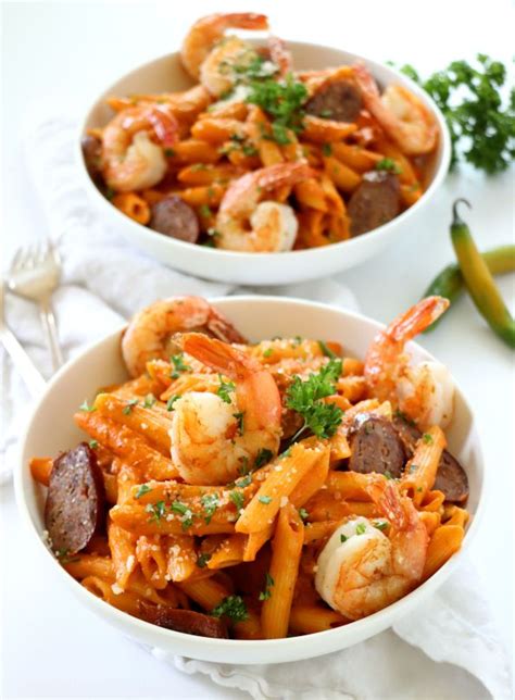 Spicy Sausage and Shrimp Pasta | Dash of Savory | Cook with Passion