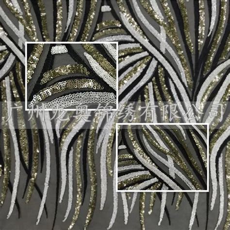 Bead piece embroidery fabrics Wedding gown embroidered cloth dress lace
