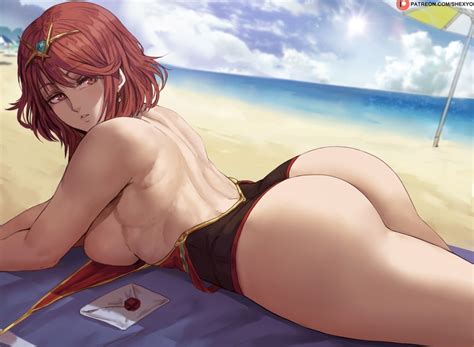 Pyra Xenoblade Chronicles And More Drawn By Shexyo Danbooru