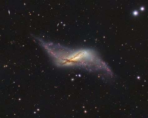 Ngc 660 Polar Ring Galaxy Beginning Deep Sky Imaging Cloudy Nights