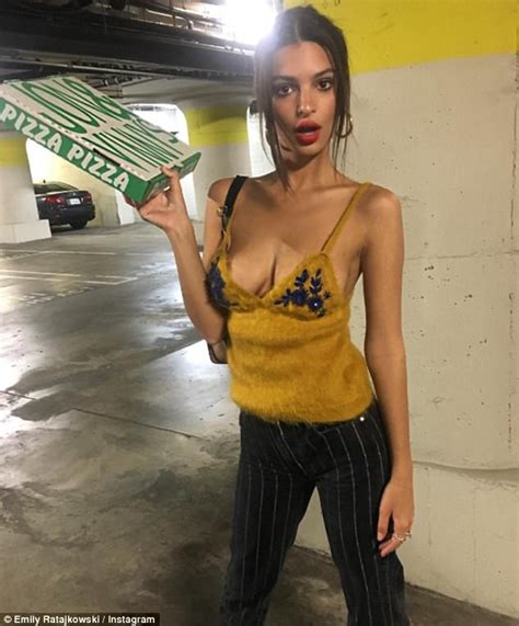 Emily Ratajkowski Puts On Very Busty Display In Camisole Daily Mail Online