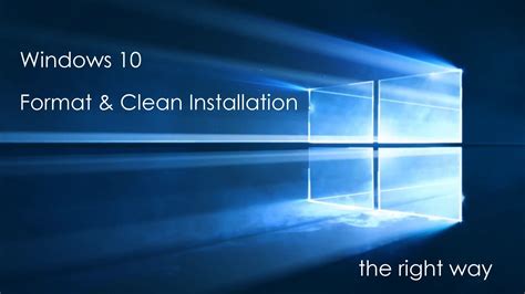 Free Upgrade To Windows 10 Clean Install With Format Method Youtube