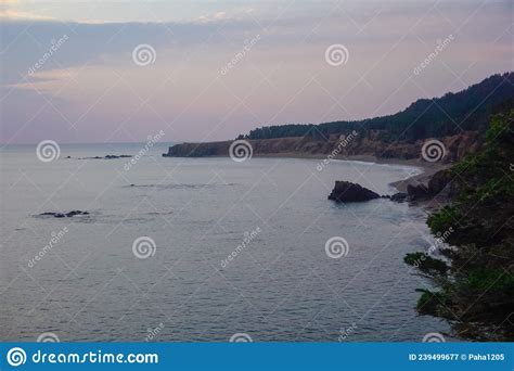 Beautiful Rocky Coast Of Sakhalin Island Stock Image Image Of Russia