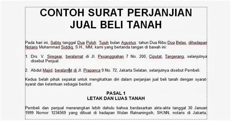 Budidaya Burung: .doc CONTOH SURAT PERJANJIAN JUAL BELI ...