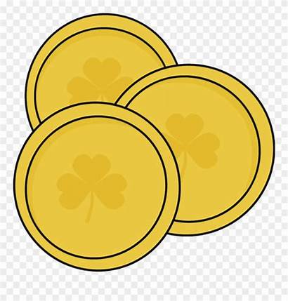 Gold Clipart Coins St Patricks Patrick Saint