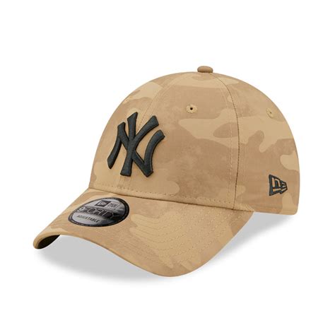 Official New Era New York Yankees Mlb Tonal Camo Wheat 9forty Strapback