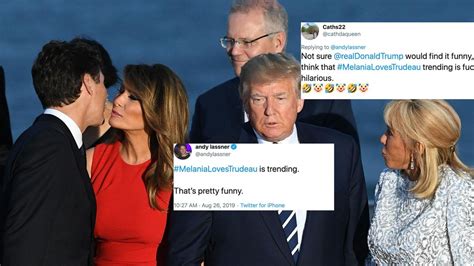 G7 Summit Melania Trump Looking At Justin Trudeau Has Become A Meme