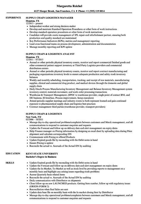 Analyzing supply chain procedures and building efficient strategies for streamlining them. Supply Chain Resume in 2020 | Project manager resume ...