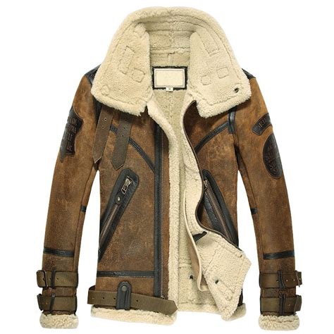 Designer Sheepskin Shearling Jacket For Men Cw877168