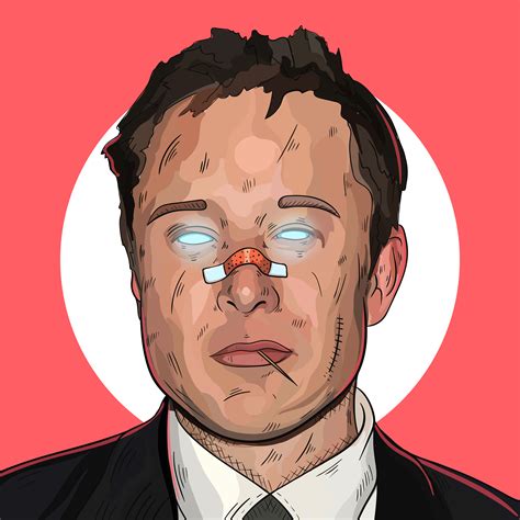 Elon Musk Vector Art Face Paint Set Tesla Ceo Elon Musk Spacex Portrait Drawing Vector