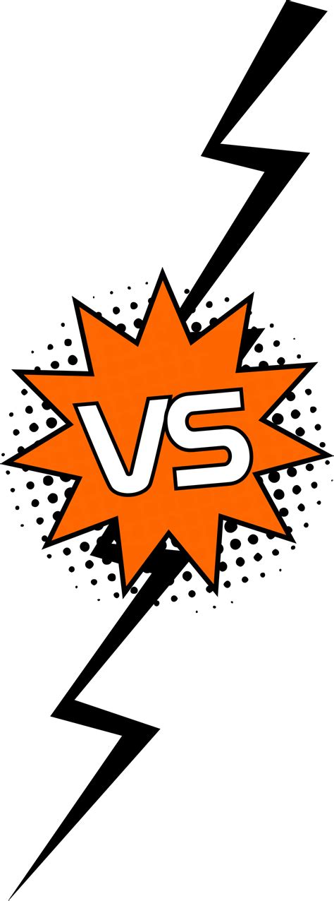 Comic VS Versus (PNG Transparent) | OnlyGFX.com