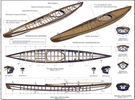 Wooden Kayak Kayaking Wood Kayak