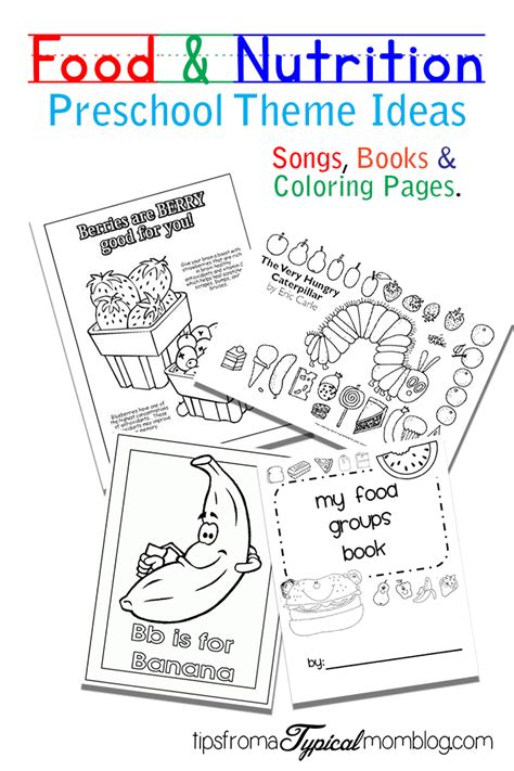 Do you eat a lot of vegetables and fruit? Food and Nutrition Theme Preschool Songs and Printables - Tips from a Typical Mom