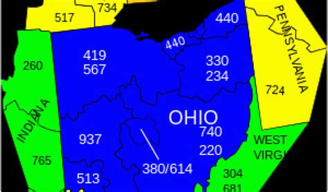 Zip Code Map Of Columbus Ohio Area Codes 234 And 330 Wikipedia