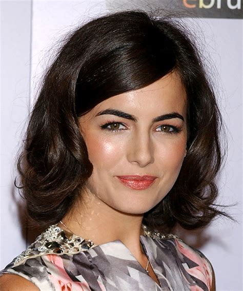 Camilla Belle Medium Wavy Formal Hairstyle With Side Swept