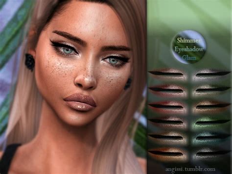 The Sims Resource Shimmer Eyeshadows Glam By Angissi Sims 4 Downloads