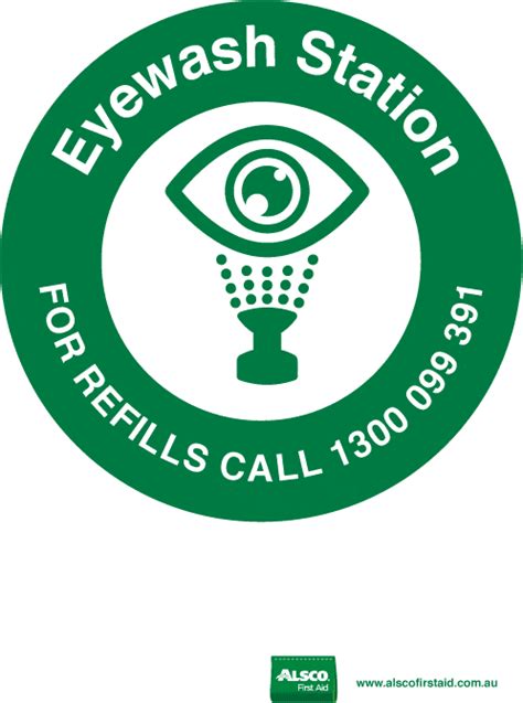 Printable direction signs for easier orientation around workplace. Eyewash Station Sign | Free PDF Poster Download ...