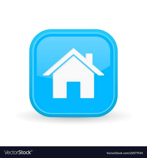 Home Button Symbol Blau