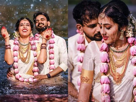 This South Indian Couples Wedding Shoot In Traditional Wedding Attire