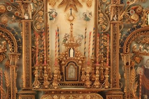 Sold Price Antique European Religious Devotional Altarpiece