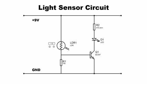 Simple Light Sensor Circuit using LDR