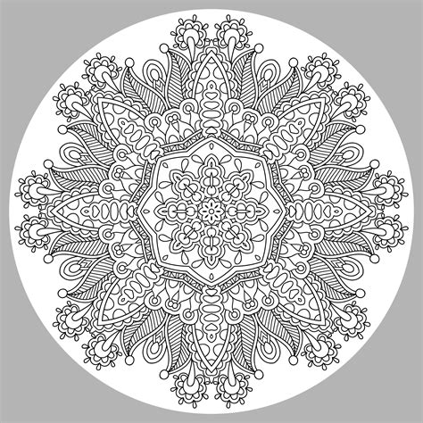 You could also print the picture while using the print button above the image. Mandala complex - Very difficult Mandalas (for adults ...
