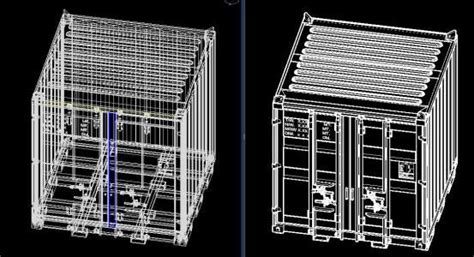 Container 8ftx8ftx8ft 3d Dwg Model For Autocad Designs Cad
