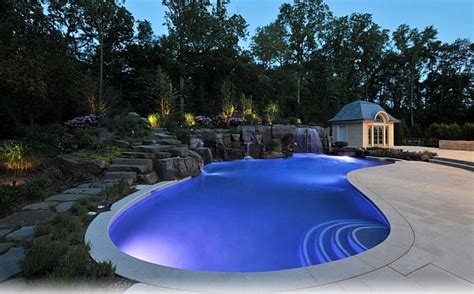 Custom pool masonry & landscaping. Breathtaking Pool Waterfall Design Ideas