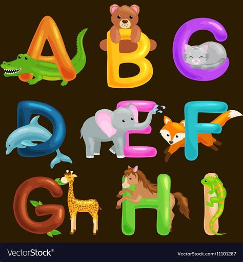 Animal Letters Abc Letters Abc Alphabet Animal Alphabet Learning