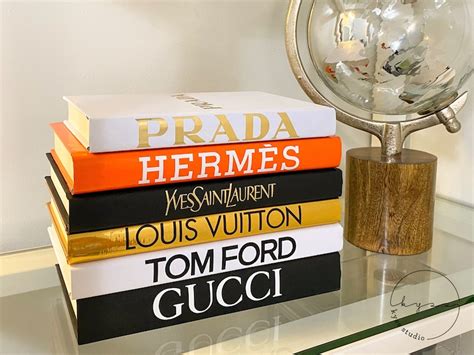 Luxury Stacked Books Home Decor Fashion Designer Decorative | Etsy
