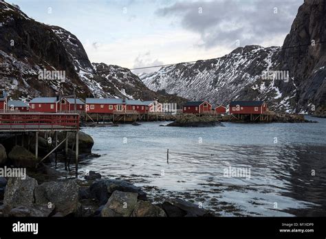 The Small Fishing Village Of Nusfjord In Flakstadøya On The Lofoten
