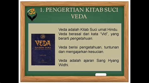 Kitab Suci Veda Pendidikan Agama Hindu Kelas 1 Sd Youtube