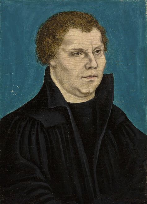 Lucas Cranach I Kronach 1472 1553 Weimar Portrait Of Martin Luther