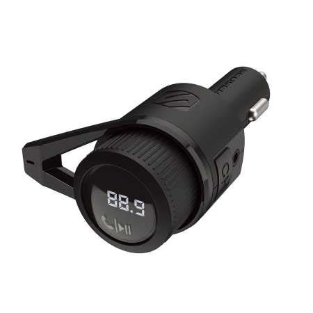Scosche BTFreq Wireless FM Transmitter W/ 2 USB Charging Ports - Black
