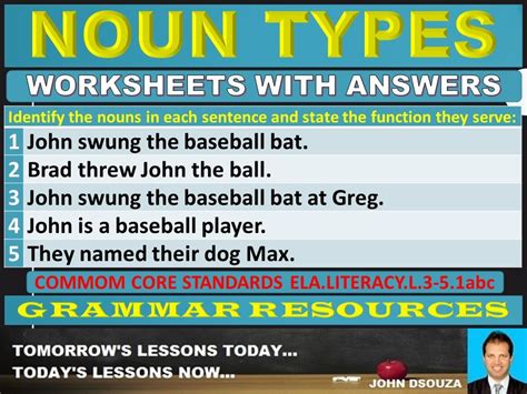 33 downloads 209 views 211kb size. NOUN TYPES: WORKSHEETS WITH ANSWERS - 17 EXERCISES in 2020 ...