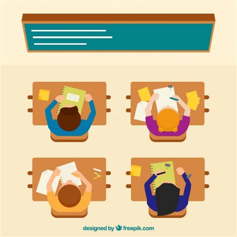 Svg incorporates the animation features defined in the smil animation specification and provides svg is a host language in terms of smil animation and therefore introduces additional constraints. Top view students in a class illustration | Free Vector