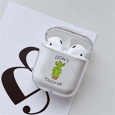 Cactus Airpod Pro Case Clear Protective Airpod Cover Funny Etsy