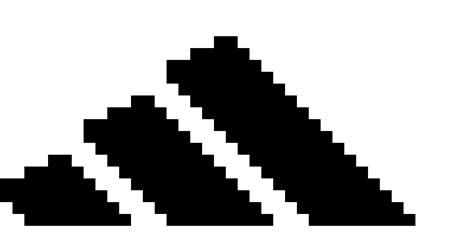 Handmade Pixel Art How To Draw Adidas Logo Pixelart Pixel Art Images